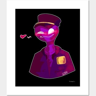 Purple guy Posters and Art